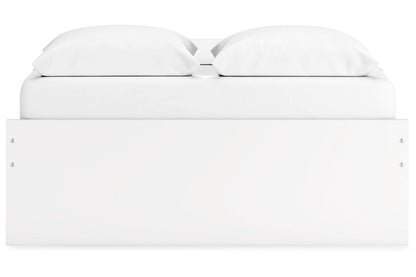 Onita White Queen Platform Bed with 2 Side Storage from Ashley - Luna Furniture