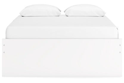 Onita White Queen Platform Bed with 2 Side Storage from Ashley - Luna Furniture