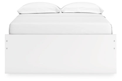 Onita White Full Platform Bed with 1 Side Storage -  Ashley - Luna Furniture