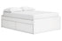 Onita White Full Platform Bed with 2 Side Storage -  Ashley - Luna Furniture