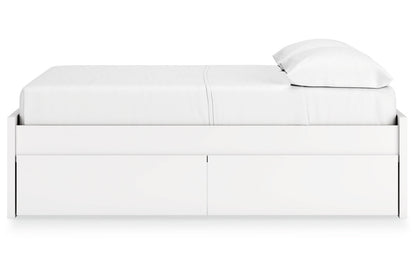 Onita White Full Platform Bed with 2 Side Storage -  Ashley - Luna Furniture
