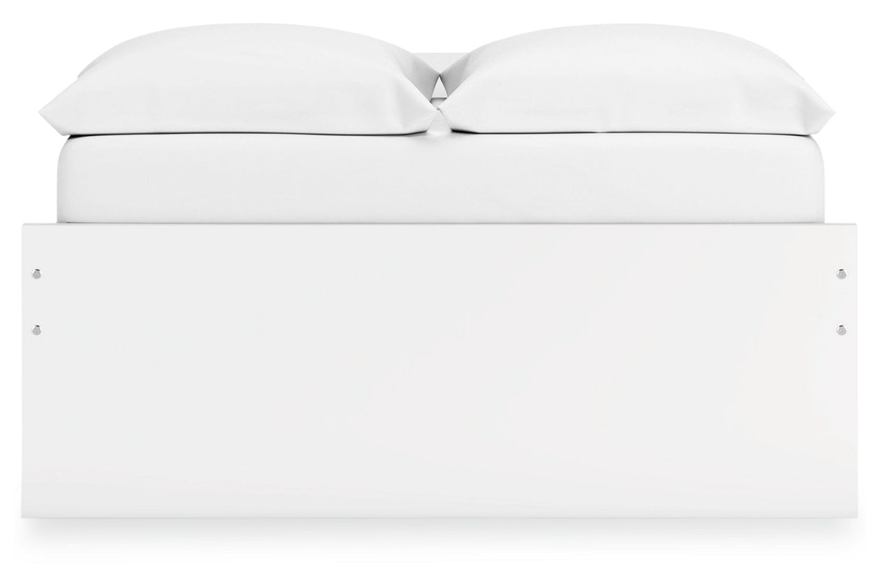 Onita White Full Platform Bed -  Ashley - Luna Furniture