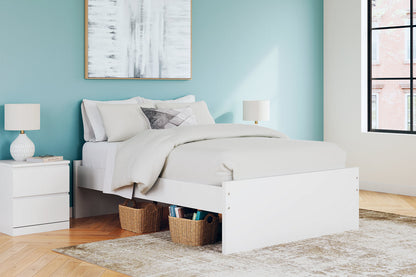 Onita White Full Platform Bed -  Ashley - Luna Furniture