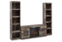 Derekson Multi Gray 3-Piece Entertainment Center with Electric Fireplace -  Ashley - Luna Furniture
