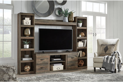 Trinell Brown 4-Piece Entertainment Center -  Ashley - Luna Furniture