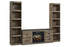 Trinell Brown 3-Piece Entertainment Center with Electric Fireplace -  Ashley - Luna Furniture
