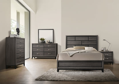 Errico Gray Contemporary Bedroom Set