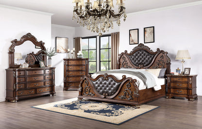 Esparanza Brown Cherry Traditional Bedroom Set