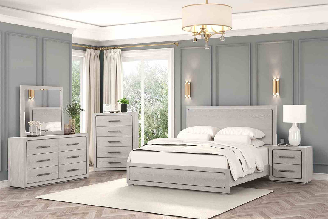 Crowthorne White Oak Contemporary Bedroom Set