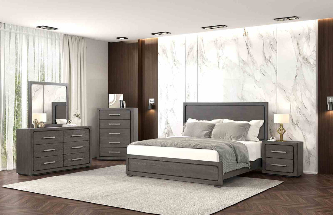 Crowthorne Warm Gray Contemporary Bedroom Set