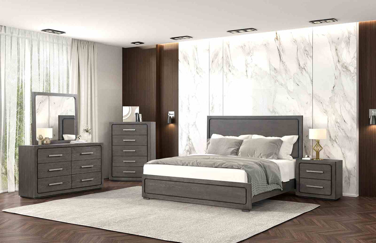 Crowthorne Warm Gray Contemporary Bedroom Set