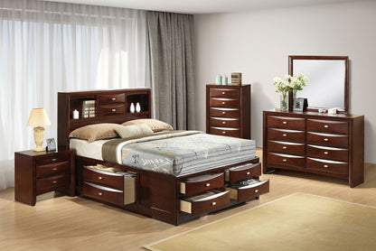 Zosimo Dark Cherry Transitional Youth Bedroom Set