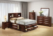 Zosimo Dark Cherry Transitional Youth Bedroom Set