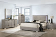 Sinistra Light Taupe Contemporary Bedroom Set