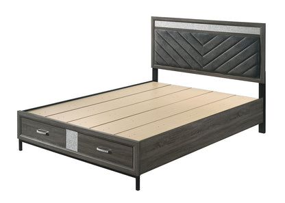 Voleta Gray Contemporary Bedroom Set