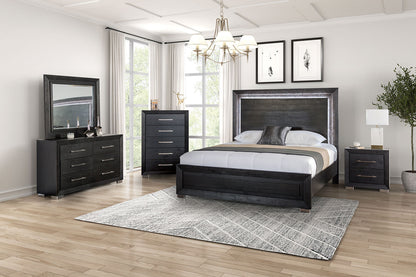 Ashbourne Black Contemporary Bedroom Set