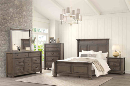 Huddersfield Dark Walnut Transitional Bedroom Set