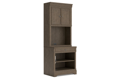 Janismore Weathered Gray Bookcase -  Ashley - Luna Furniture