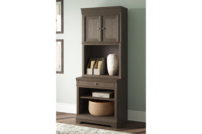Janismore Weathered Gray Bookcase -  Ashley - Luna Furniture