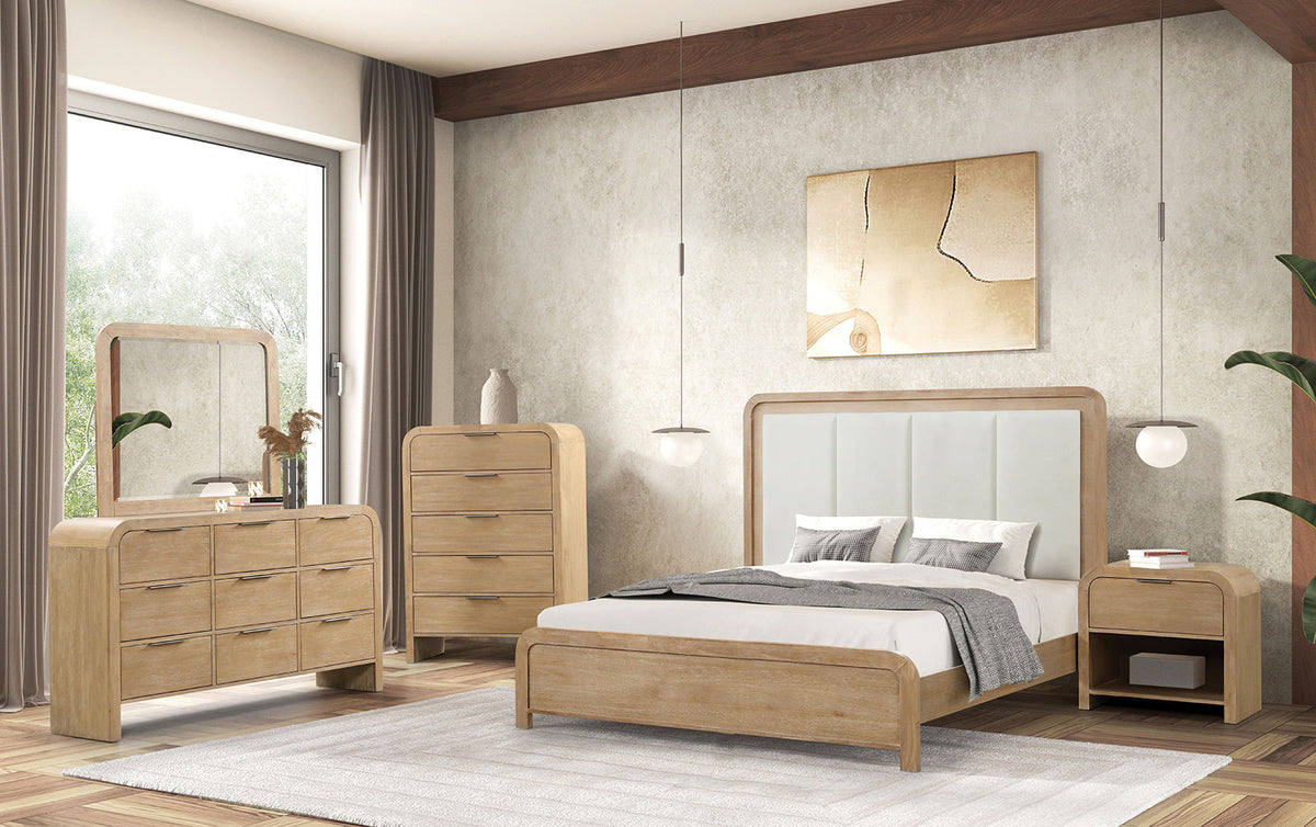 Handforth Natural Transitional Bedroom Set