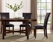 Hartford Espresso Brown Round Dining Room Set with Lazy Susan