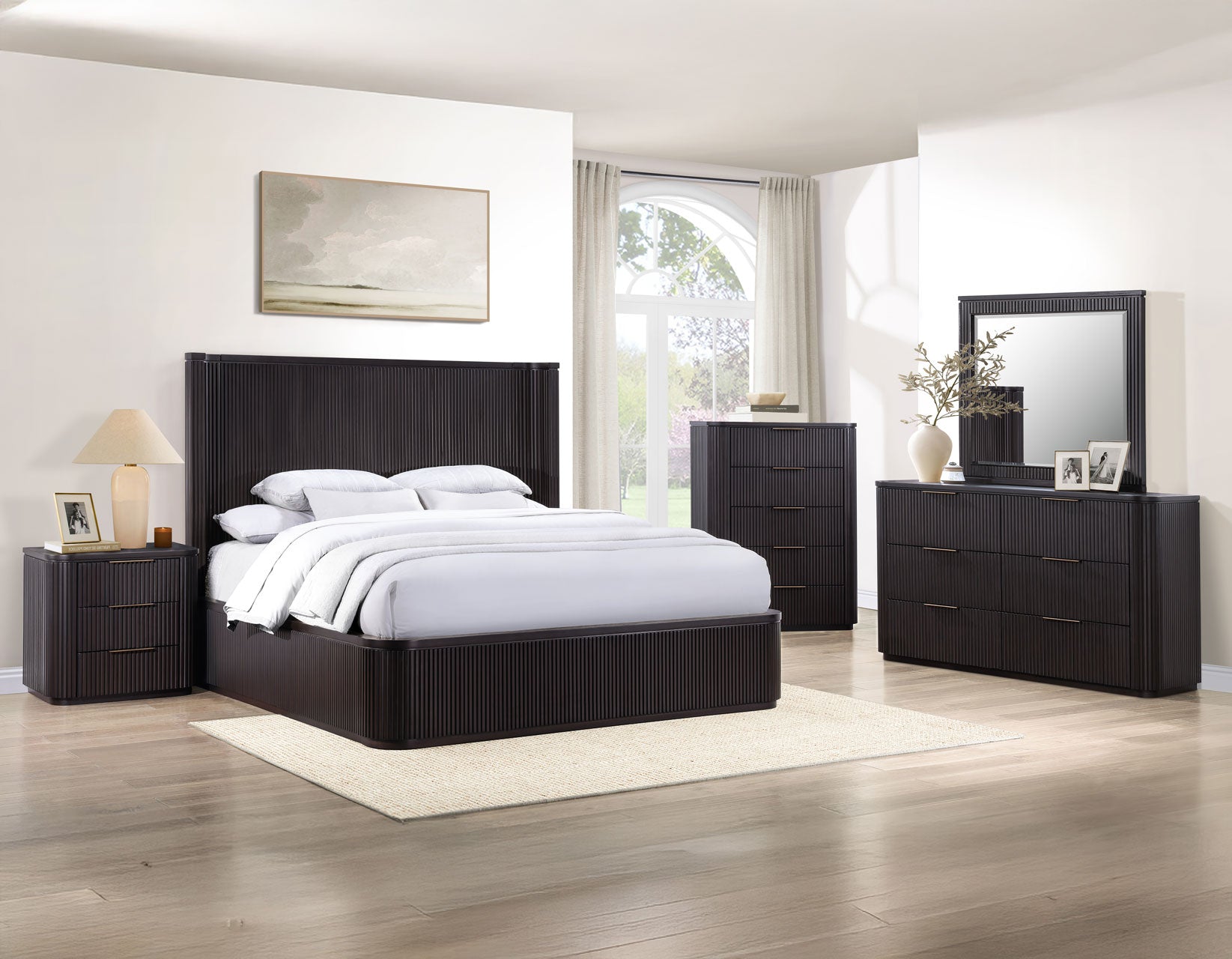 Henry Reeded Espresso Bedroom Set