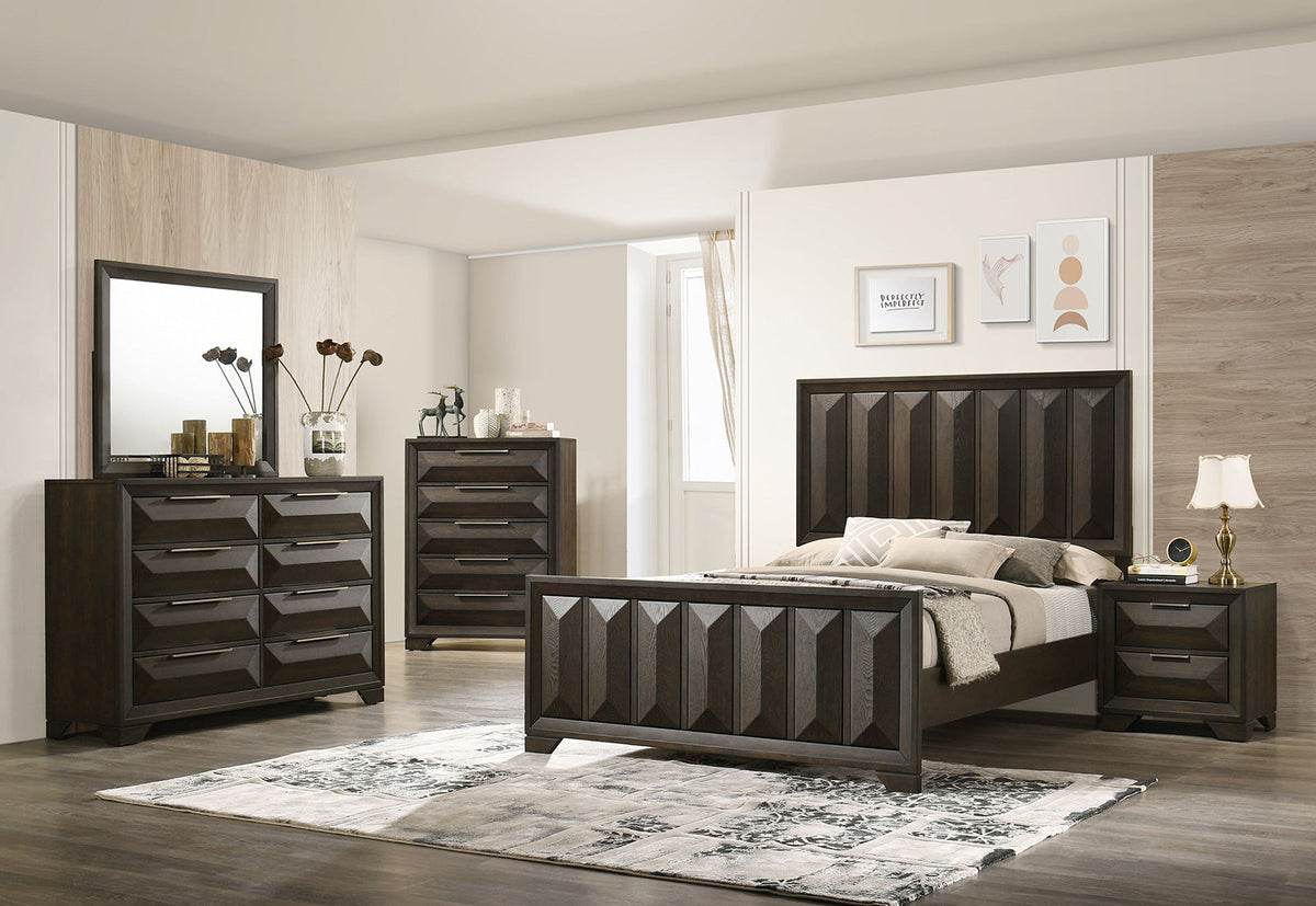 Hexham Espresso Transitional Bedroom Set