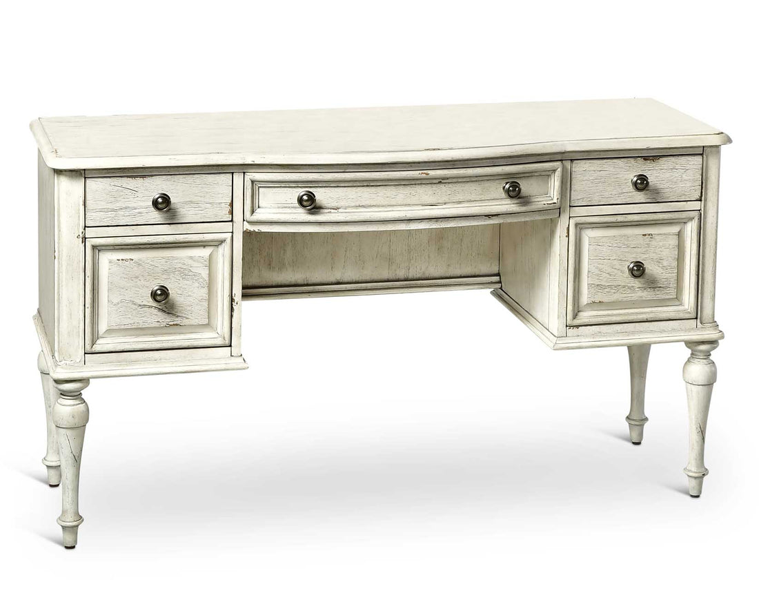 Highland Park Cathedral White Vanity Desk (Desk Only)