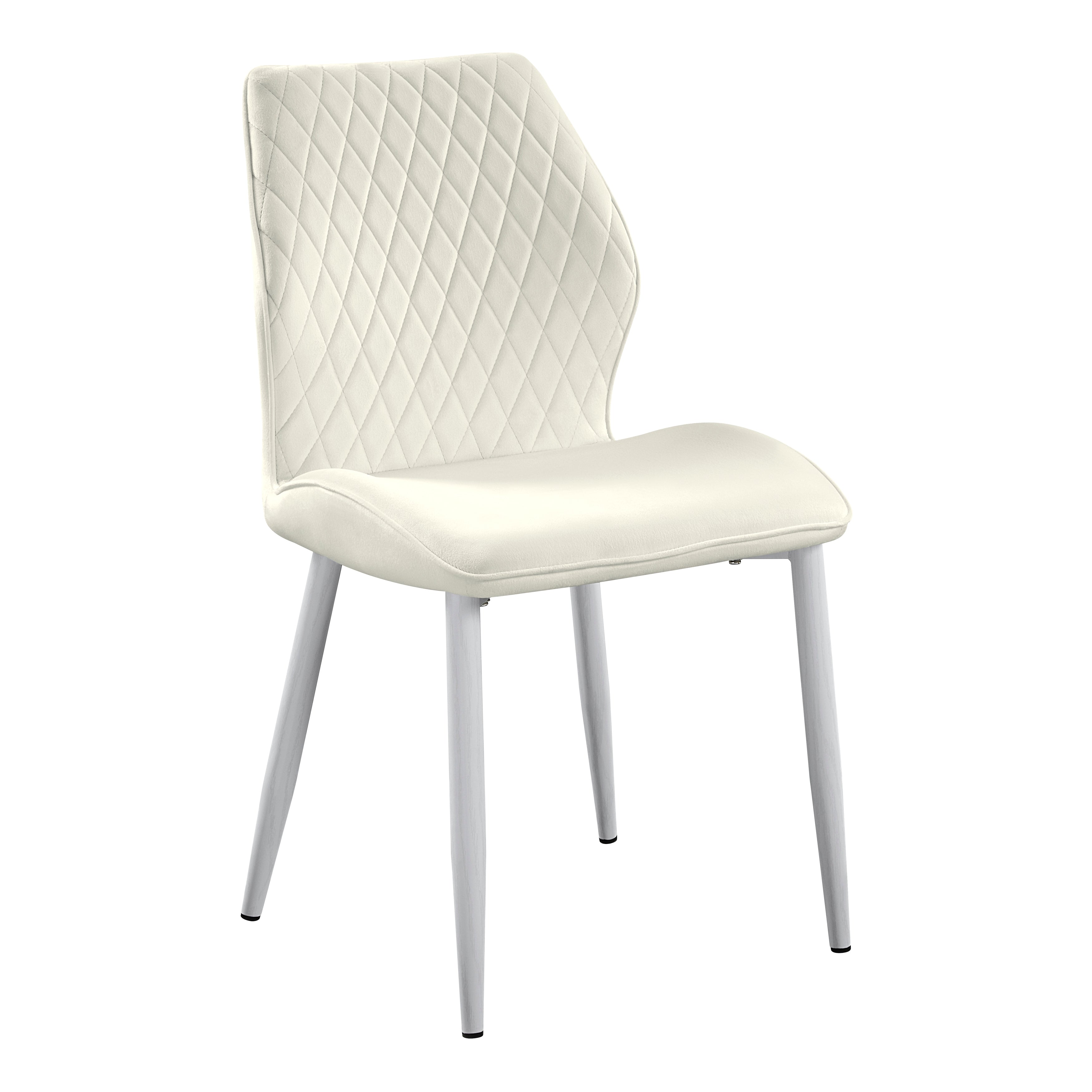 Hollis White/Beige Stone Top Dining Set from Homelegance - Luna Furniture
