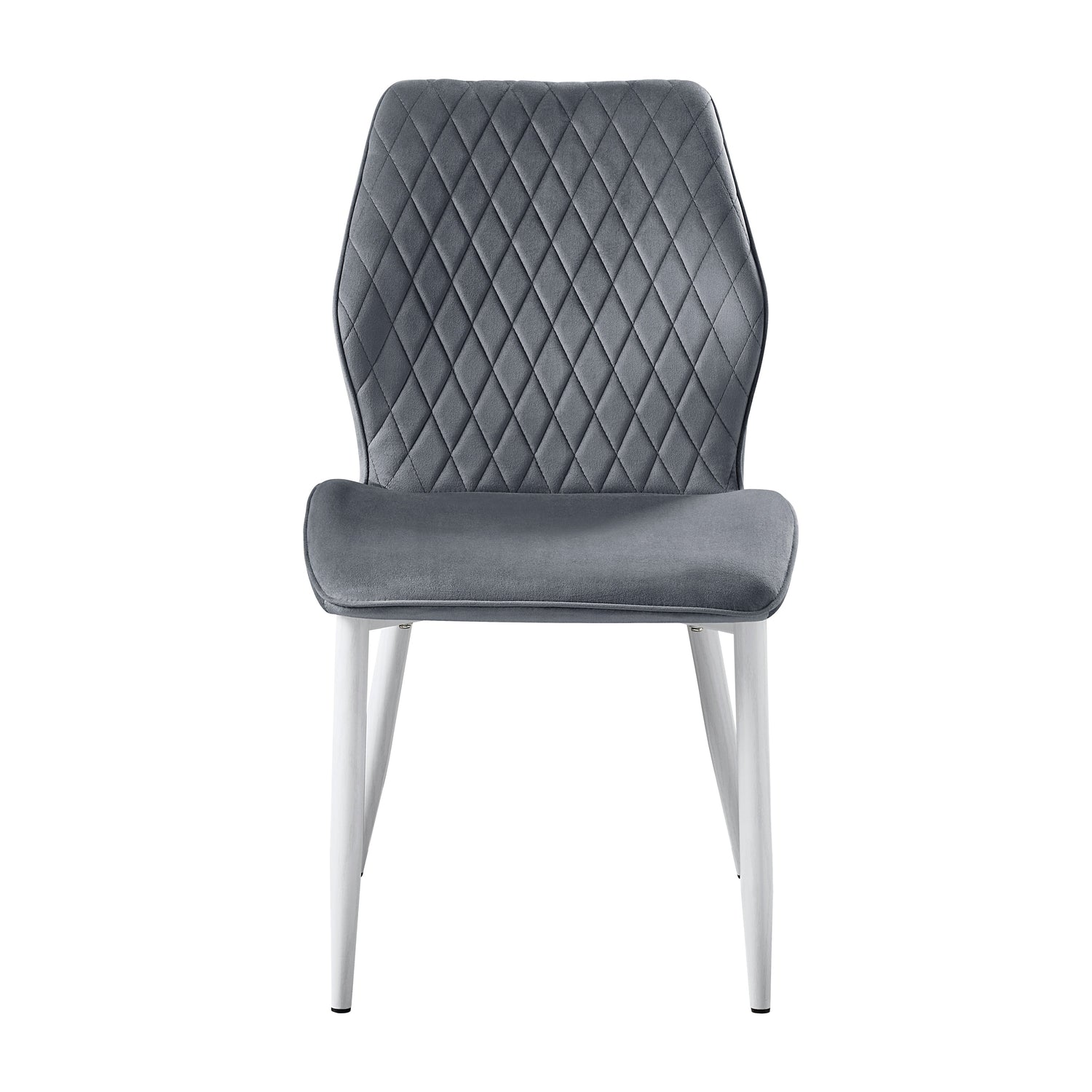 Hollis White/Dark Gray Stone Top Dining Set from Homelegance - Luna Furniture