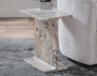 Irma Toronto Brown Marble Accent Table