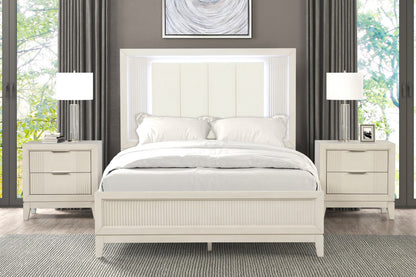 Isadore Antique White Transitional Bedroom Set