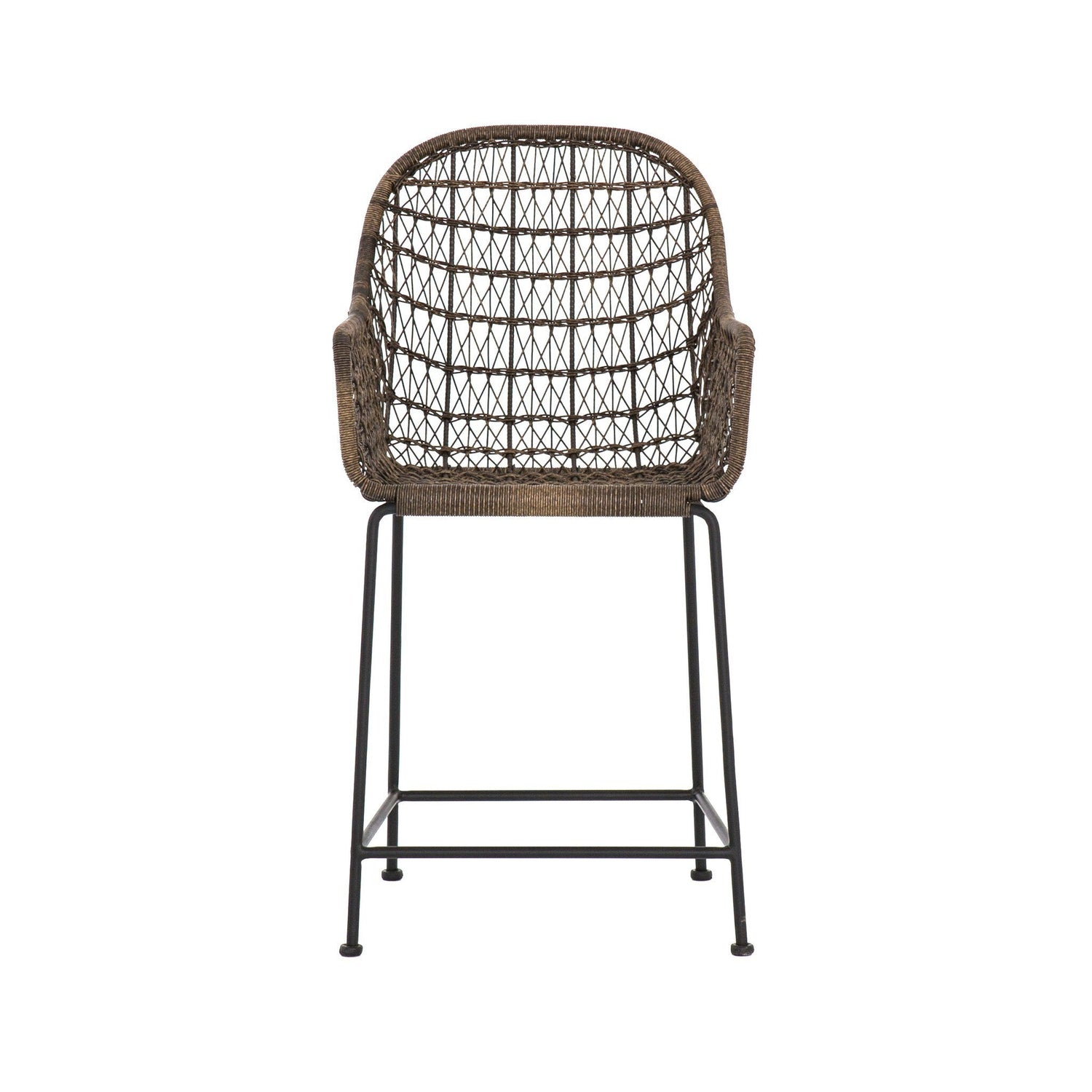 Bandera Outdoor Bar + Counter Stool in Distressed Grey
