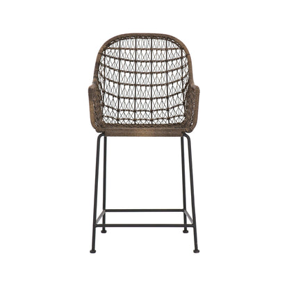 Bandera Outdoor Bar + Counter Stool in Distressed Grey