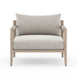 Sherwood Outdoor Chair, Washed Brown in Venao Grey