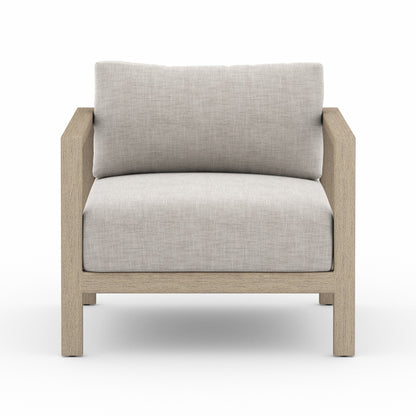 Sonoma Outdoor Chair, Washed Brown in Venao Grey