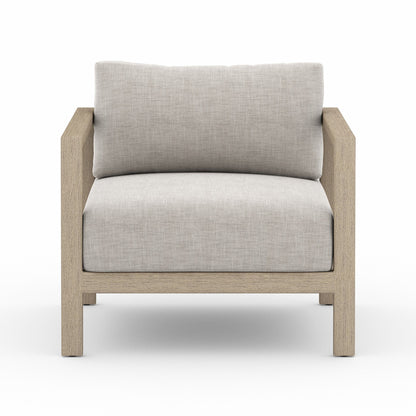Sonoma Outdoor Chair, Washed Brown in Venao Grey