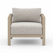 Sonoma Outdoor Chair, Washed Brown in Venao Grey