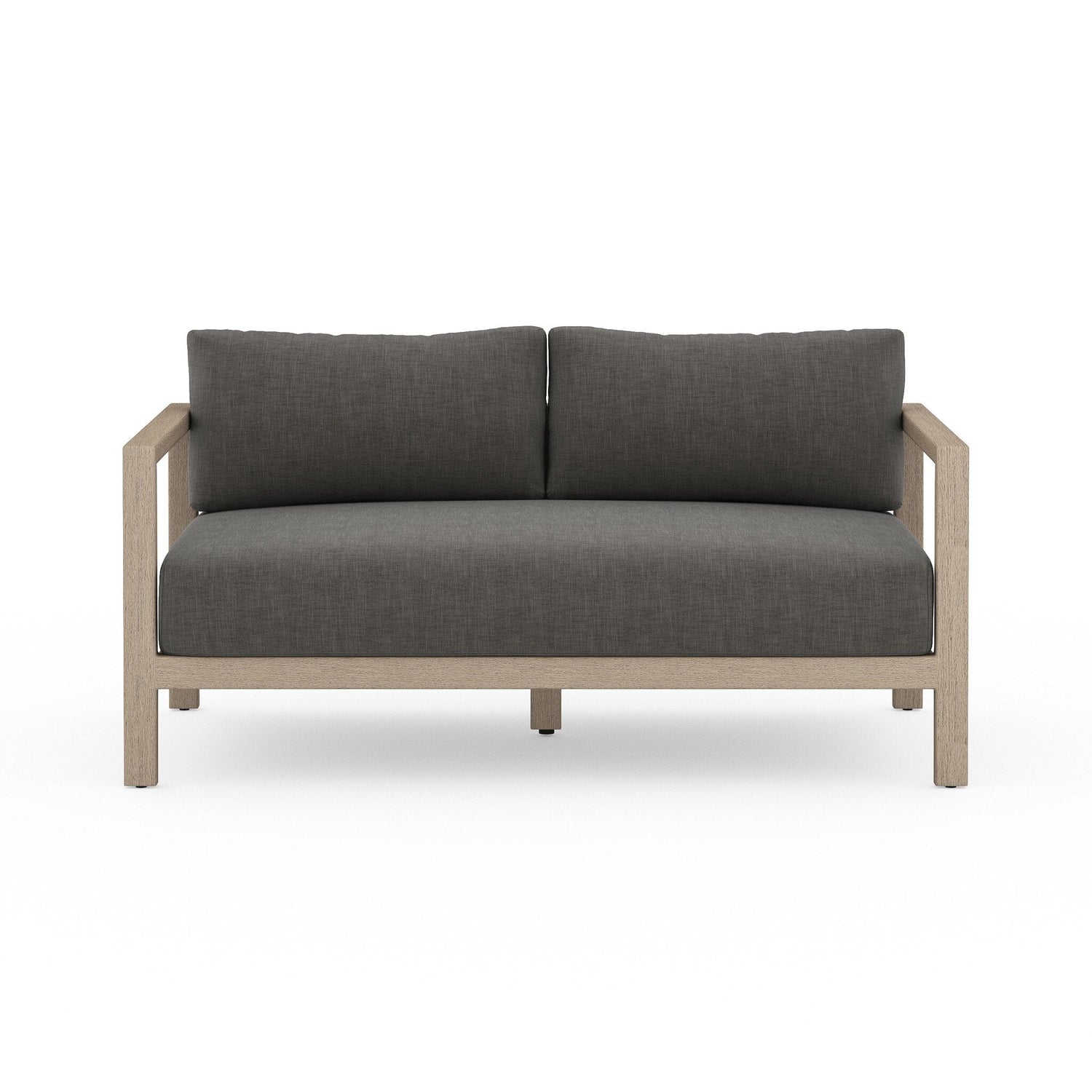 Sonoma Outdoor Sofa, Washed Brown in Venao Charcoal