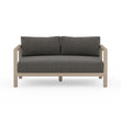 Sonoma Outdoor Sofa, Washed Brown in Venao Charcoal