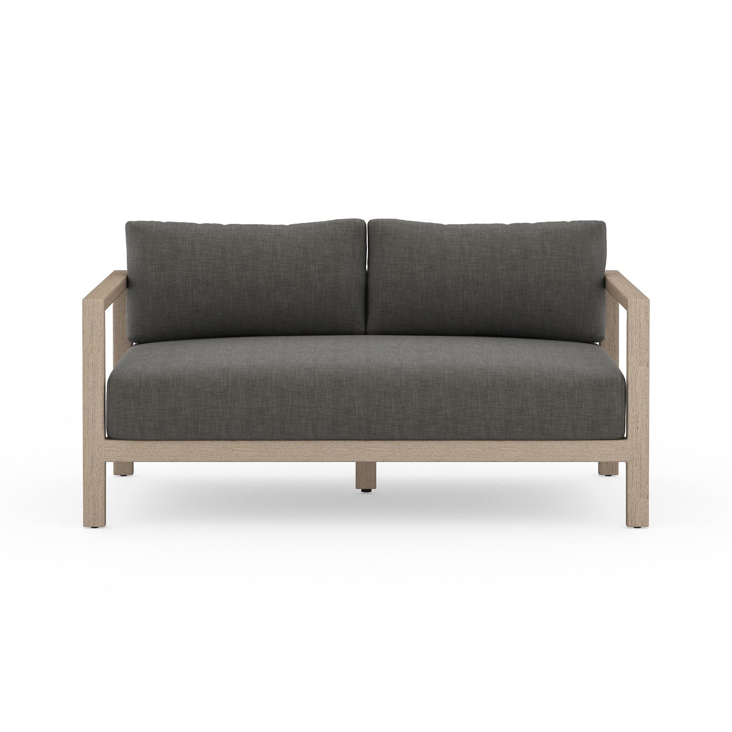 Sonoma Outdoor Sofa, Washed Brown in Venao Charcoal