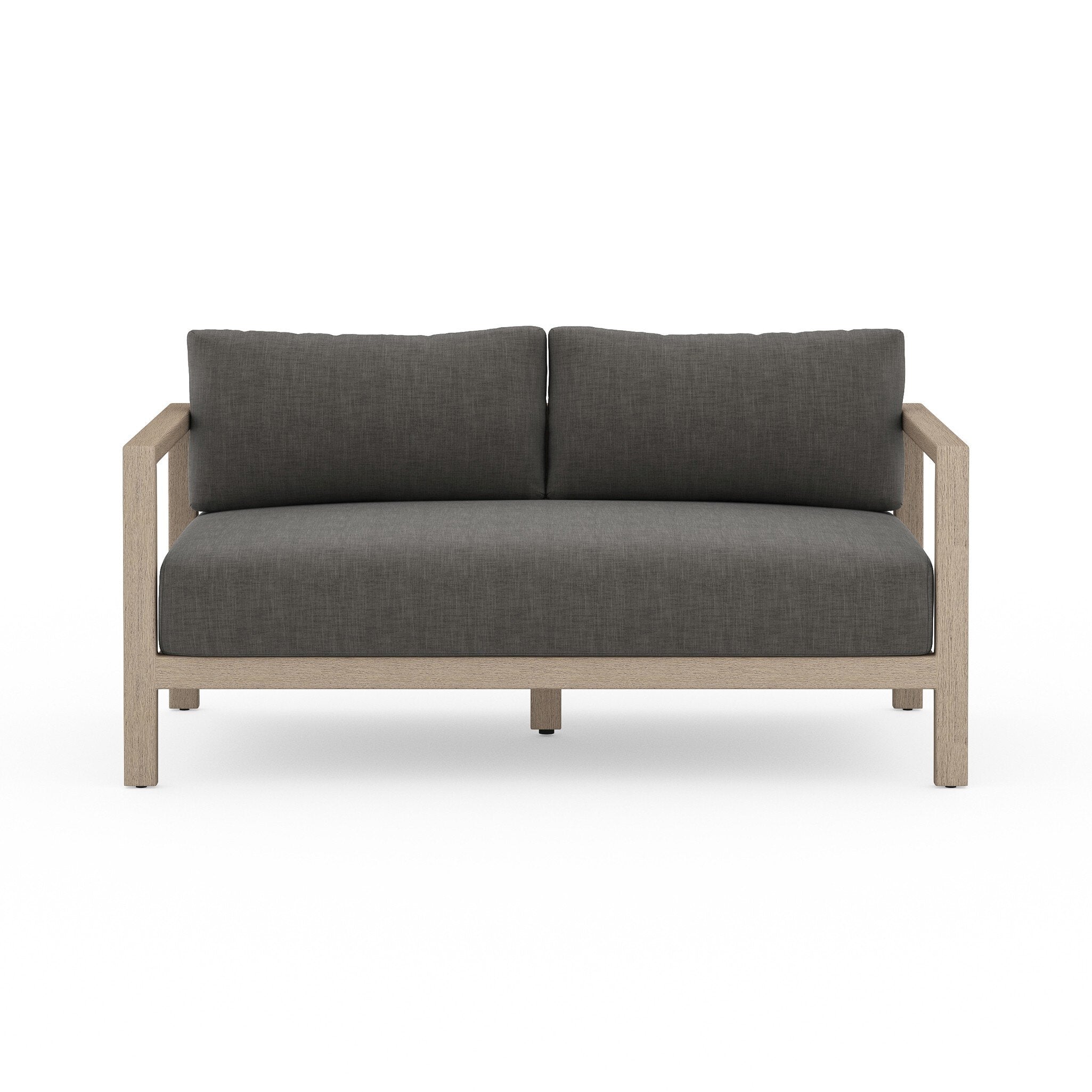 Sonoma Outdoor Sofa, Washed Brown in Venao Charcoal