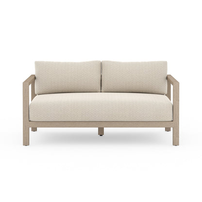 Sonoma Outdoor Sofa, Washed Brown in Faye Sand