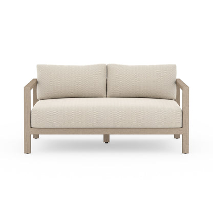 Sonoma Outdoor Sofa, Washed Brown in Faye Sand