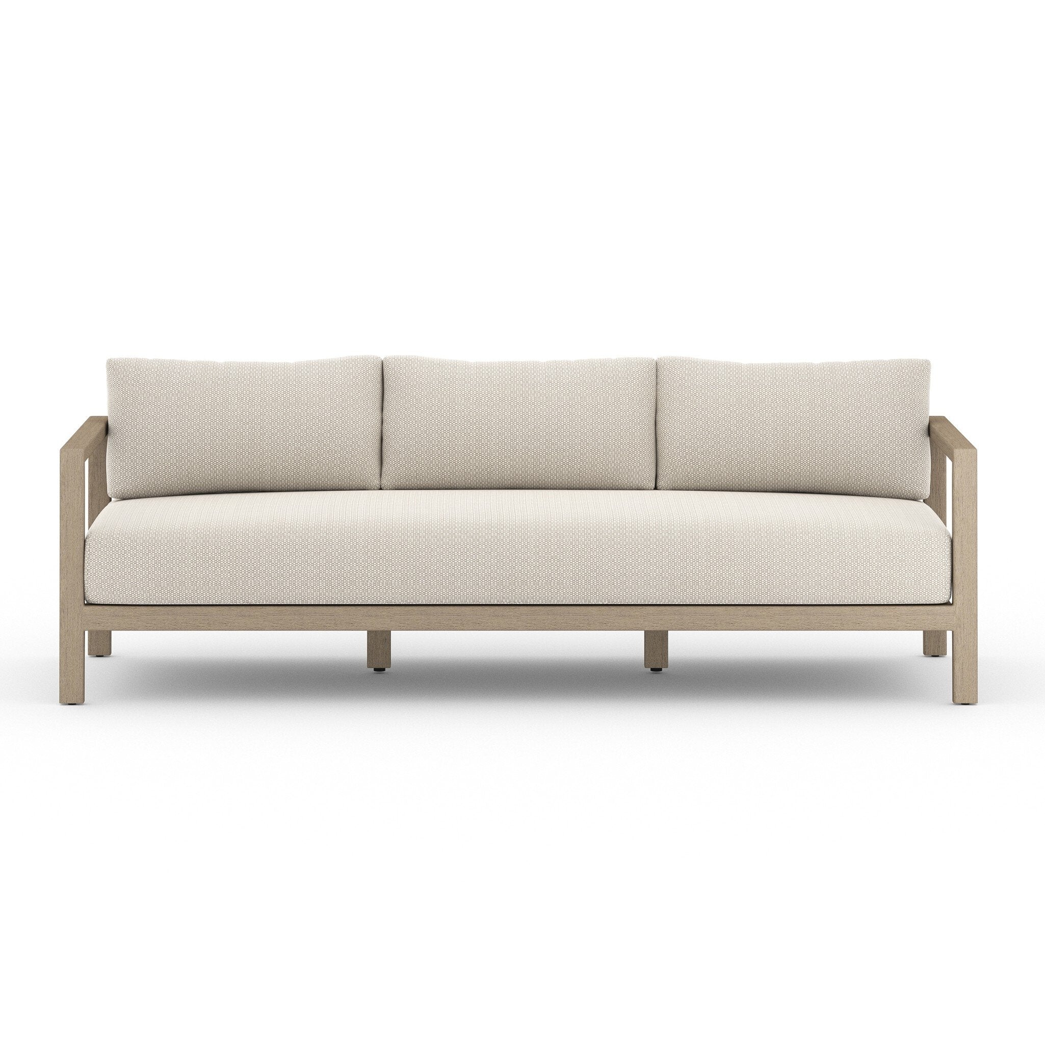 Sonoma Outdoor Sofa, Washed Brown in Faye Sand