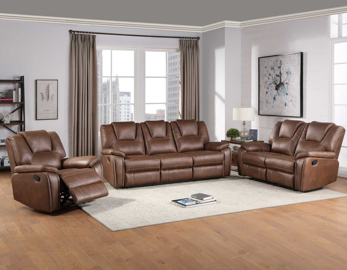Katrine Brown Manual Reclining Sofa