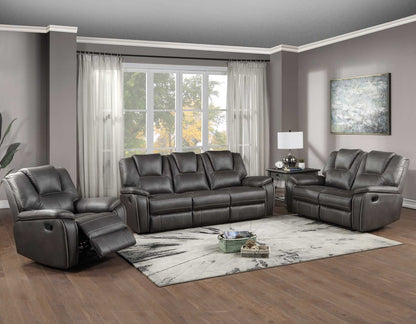 Katrine Charcoal Manual Reclining Loveseat