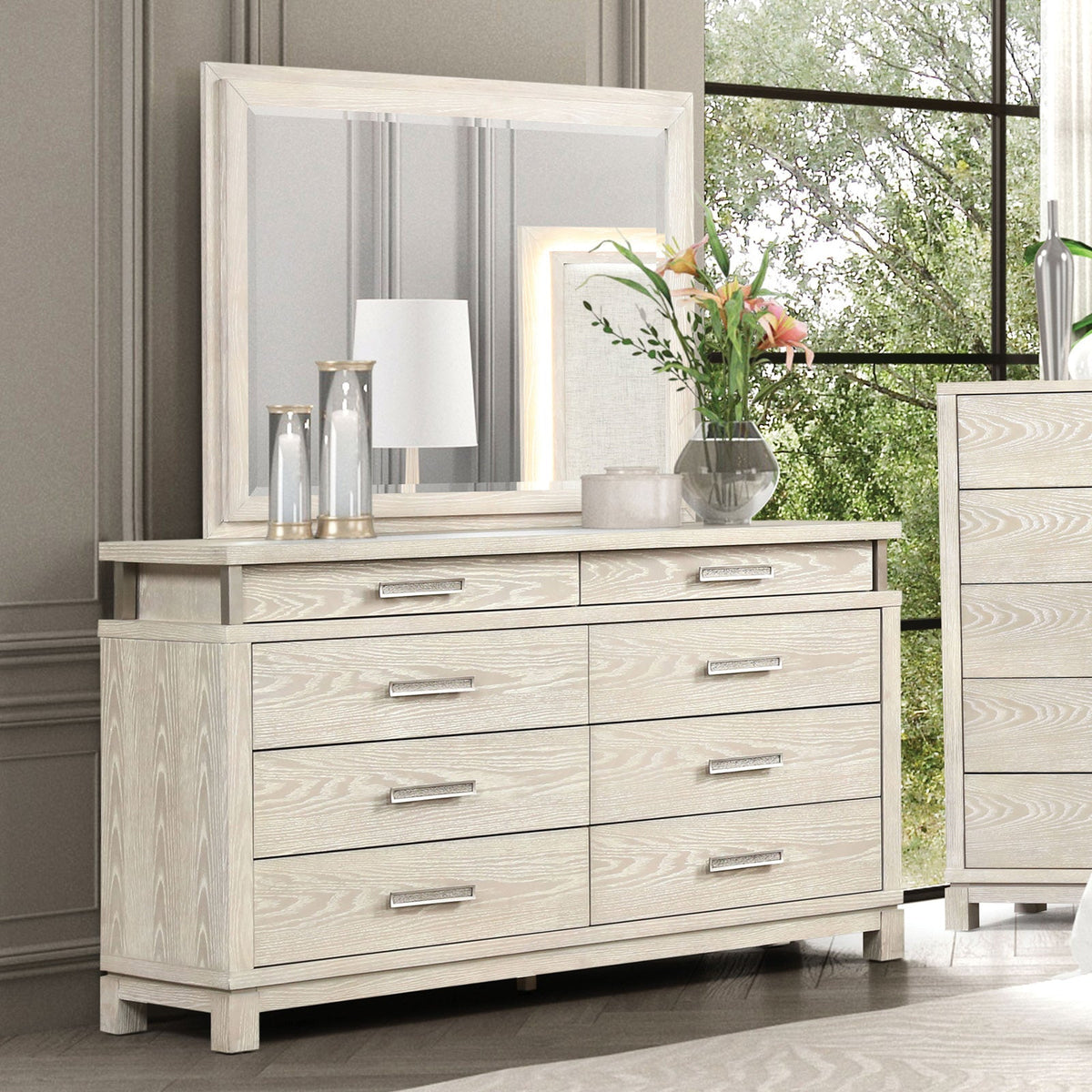Lafayette Weathered Gray Transitional Bedroom Set