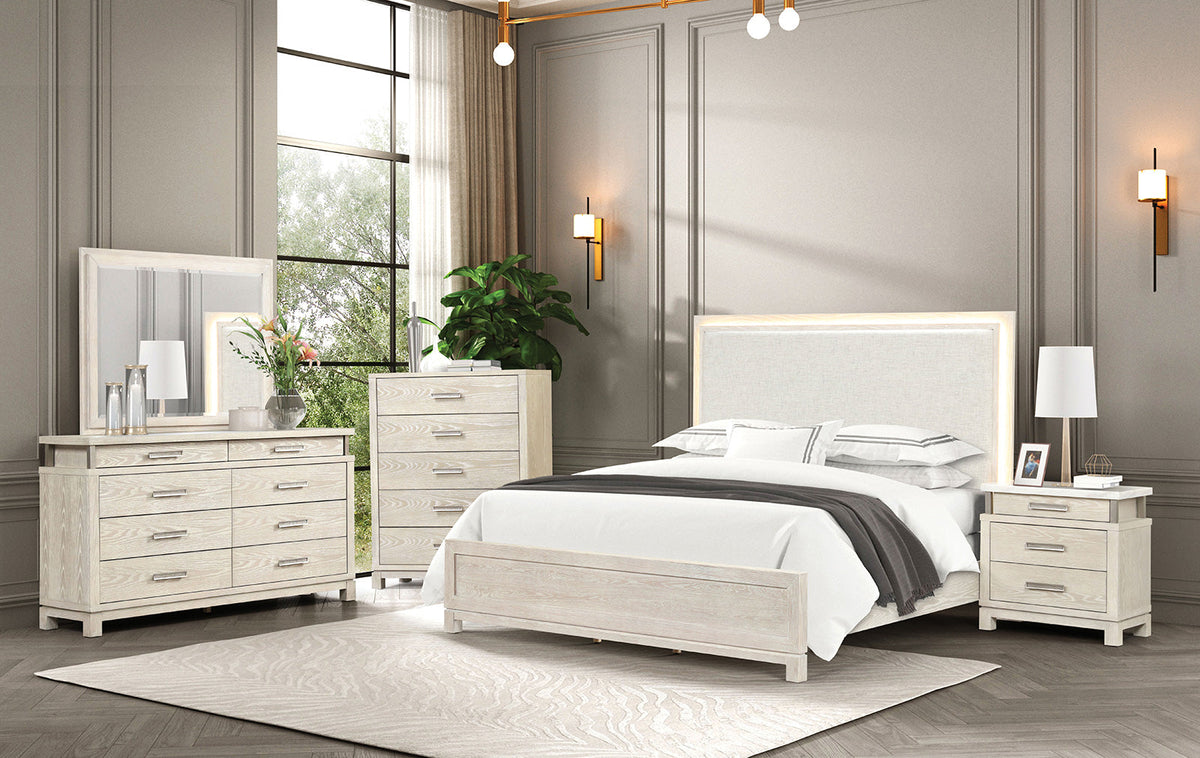 Lafayette Weathered Gray Transitional Bedroom Set