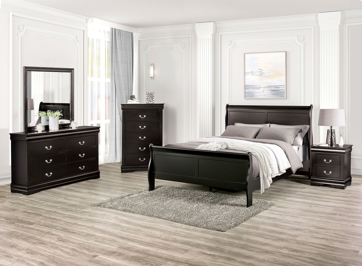 Louis Philippe Black Transitional Youth Bedroom Set
